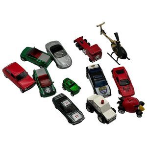 Diecast Lot of 12 misc. cars & other Matchbox, Angry Bird, Helicopter‎ etc